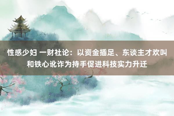 性感少妇 一财社论：以资金插足、东谈主才欢叫和铁心讹诈为持手促进科技实力升迁