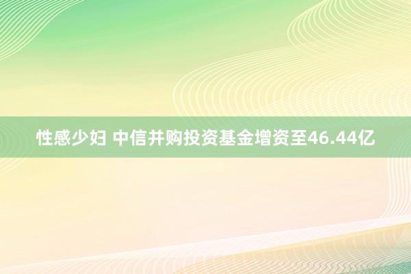 性感少妇 中信并购投资基金增资至46.44亿