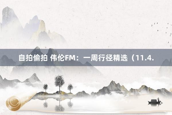 自拍偷拍 伟伦FM：一周行径精选（11.4.