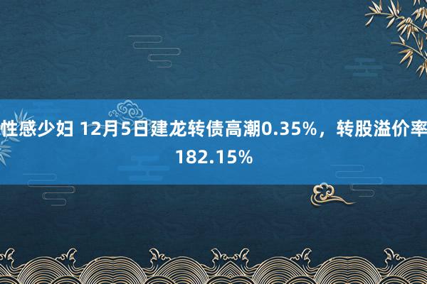 性感少妇 12月5日建龙转债高潮0.35%，转股溢价率182.15%