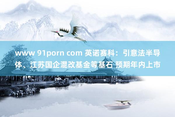 www 91porn com 英诺赛科：引意法半导体、江苏国企混改基金等基石 预期年内上市