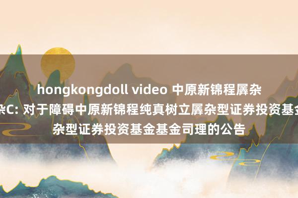 hongkongdoll video 中原新锦程羼杂A，中原新锦程羼杂C: 对于障碍中原新锦程纯真树立羼杂型证券投资基金基金司理的公告