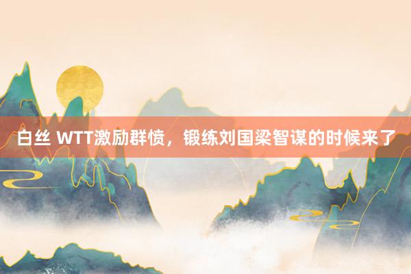 白丝 WTT激励群愤，锻练刘国梁智谋的时候来了