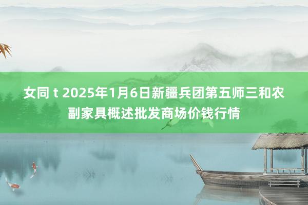 女同 t 2025年1月6日新疆兵团第五师三和农副家具概述批发商场价钱行情